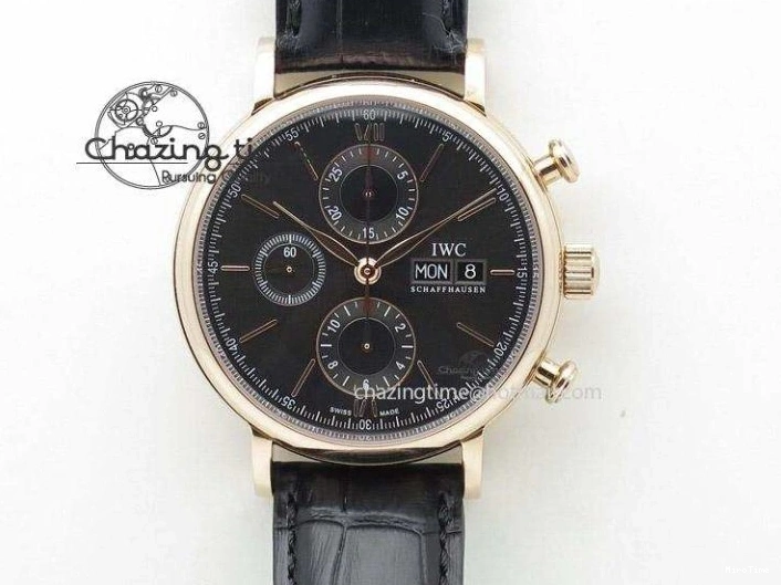 MIROTIME 0409 Pilot Chrono SS IW387809 ZF 1:1 Best Edition Silver Dial Blue Numbers On Blue Leather Strap A Lightweight 7263